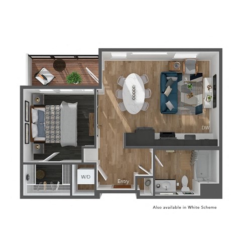 Heron Flats and Lofts Urban One Floor Plan